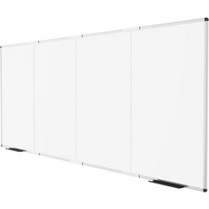 VIZ-PRO 마그네틱 드라이 이레이즈 보드 24 X 18 인치 은색 알루미늄 프레임, 120"W x 48"H