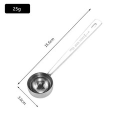 不鏽鋼量勺 咖啡粉量匙 15ml, 1個, 430材質15ml量勺