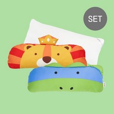 동물 롱베개 2+1(커버2개+솜1), 밤비, 낸시(마이크로솜)