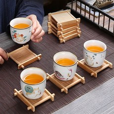 다팜몰 컵받침 대나무티코스터, 우드 소