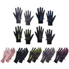 騎車手套 保暖防寒露指觸控防風手套 - 冬天戶外騎行用, 【女款】黑色