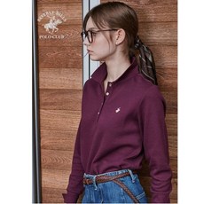 [비버리힐스폴로클럽] 여성 코튼 블렌드 카라 티셔츠