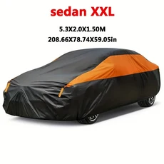 자동차 커버 방수 태양 비 눈 보호 UV 범용 SUV/세단 190T 전체, 05 XXL-5.3X2.0X1.50M