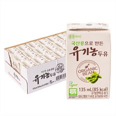 콩콩아이 국산콩으로 만든 유기농두유 24p, 135ml, 24개