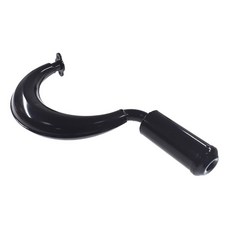 HXGXKBQ 퍼포먼스 크롬 배기 머플러 파이프 모터 엔진 100cc 66cc 50cc 소음기 2행정 확장 챔버 80cc 개스킷 자전거용 가스, Half Moon Muffler, 1개