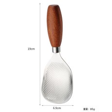 伸鴻佳美 304不銹鋼飯勺 木柄不沾飯匙, 304創意不粘飯勺（方型）, 1個