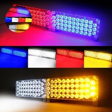 12V 사각슬림형 84발 LED경광등_WA67785