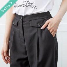 betty's 打褶西裝八分褲