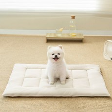 소하임 냉감 쿨링 통세탁 펫 방석, 샌드베이지, 1개