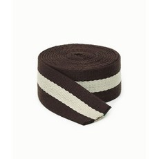 패션스타트 롤 투컬러 포인트 가방끈 웨이빙끈 38mm X 45m, 1개, 브라운&아이보리