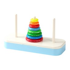 KesB 수학원리 학습 8단 하노이탑 2712 어린이집 장난감 키즈 문제해결능력, 1개