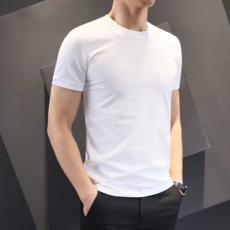 HOMME 男士短袖T恤 夏季薄款修身圓領上衣