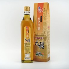 元福蔴油 頂級花生油(土豆油) - 北港麻油老店冷壓初榨純花生油, 1個, 520ml 玻璃瓶 紙盒裝, 520ml