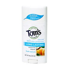 Tom's OF MAINE 24小時持久除臭劑, 鮮杏, 1個, 64克