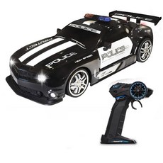 112 큰 2.4GHz 슈퍼 빠른 경찰 RC 자동차 원격 제어 자동차 장난감 조명 내구성 체이스 드리프트 차량 장난감 소년 아이, 1 Battery 2000, 1개