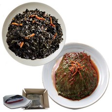 선미식가 국내산 100% 파래무침 1kg + 깻잎 향 가득 양념깻잎무침 1kg, 2개