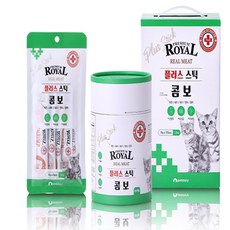 살림마켓 고양이 간식 프리미엄 로얄 플러스 스틱 콤보 10g x 5개 고양이건강간식, 유산균