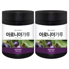 헬로우그린 직접 키운 국산 아로니아 분말 가루 280g X 2통 총560g, 2개