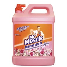 Mr. Muscle 萬用地板清潔劑 鳶尾百合香, 1箱, 8L