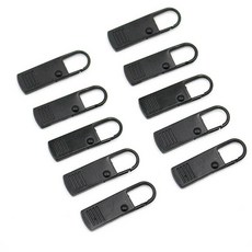 포유 DIY 셀프 수선 지퍼고리 원형 블랙 10개입 클립지퍼 지퍼손잡이