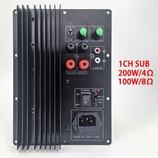110-220v 중저음 액티브 서브우퍼 앰프 보드 5.1 시어터 전용 4옴 200w, 01 China Mainland, 03 WITHOUT PLUG