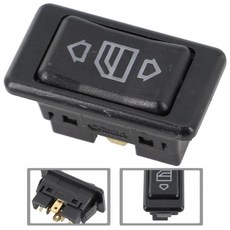 자동차 전원 스위치 단추 녹색 조명 온 오프 창 유리 리프터 액세서리 6 핀 12 V 24V 20A, 1개