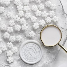 개가방 꽃 모양 씰링 왁스 비즈 카드 봉투 결혼식 초대장 선물 포장 장식에 적합, 1개, 21. A21