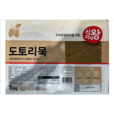 식자재왕 농민 도토리묵, 2개, 3kg