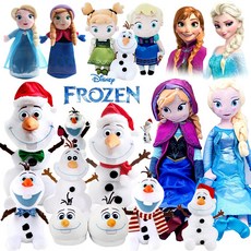 디즈니 겨울왕국 엘사 안나 산타 올라프 대형 눈사람 인형 캐릭터인형, 엘사 43cm, 1개