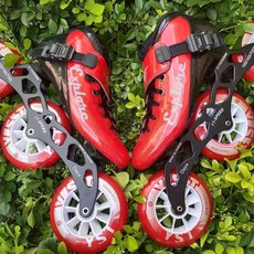 성인용 인라인 스케이트 롤러브레이드 고급 선수용 블랙 (35 사이즈), 1개, B. 레드