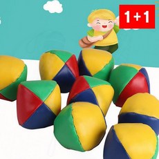 콩주머니 색동 저글링 운동회 어린이 체육 놀이 공 세트, 1개, 상세페이지 참조