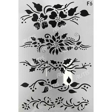 型染版(Stencil) ST-B50-0049 蝶古巴特DIY簍空模板 塗鴉模版 繪畫模版, 1個, B50-0049