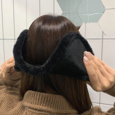 왕 방한 벨벳 귀도리 겨울 블랙 귀마개dav46ASf