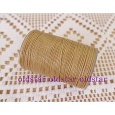 艾奇利 手錶縫線 0.3mm 手縫線 皮革線 蠟線 圓蠟線 160公尺 縫線 滌綸線 尼龍線 皮包縫補 縫錶帶 拼布材料, 1個, 卡其, 卡其