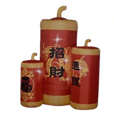 AIRBLOWN 充氣爆竹 新年裝飾 節慶裝飾 室內外裝飾, 彩色, 1個