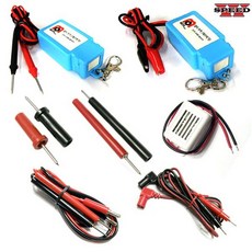 부저 벨 케이블 전선 악어클립집게 단선 테스터기 교재용부저 리드봉, CE0015, 적/흑