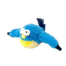 電動抖抖鳥貓玩具 - 卡通藍鳥造型，趣味抖動，激發貓咪狩獵本能, 卡通藍鳥, 1個, 電動抖抖鳥