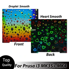 MK3S PEI 시트 241253.8 Prusa i3 용 양면 벌집 스프링 강판 Mk52 Pei 자기 빌드 플레이트, 01 241x253.8mm, 02 H6H sheet