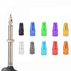 OC1067 자전거 알루미늄 프레스타 밸브캡 튜브캡 마개, [정품_블랙(1067-1)^], 1개