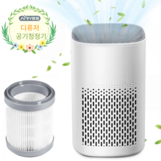 AIRYES 미니 저소음 공기청정기 가정용 음이온 거실 원룸 반려동물 청정기, 화이트, EJ-JHQ06
