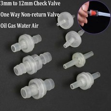 3mm/4mm / 8mm 플라스틱 화이트 웨이 체크 밸브 물 가솔린 디젤 오일 및 기타 유체에 적합, 02 6mm, 01 China Mainland