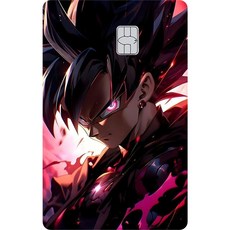 손오공 레이저 홀로그램 반짝이 스킨커버 스티커필름 신용/체크카드용, Matte-Small Chip, 4-1PCS