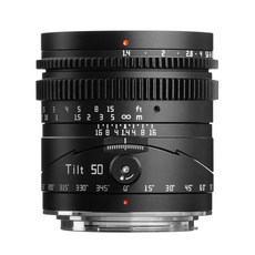 티티아티산 캐논 RF 마운트 틸트렌즈 50mm F1.4 블랙