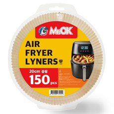 미스터오케이 에어프라이어 종이호일, 20cm, 150개입, 1개