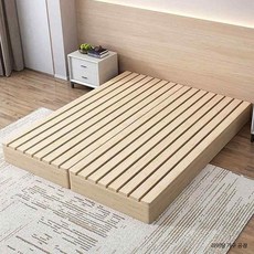 원목 저상형 침대 프레임 수납 플랫폼 매트리스 받침대, 높이 11cm 통기성 원목 2.0x1.0m