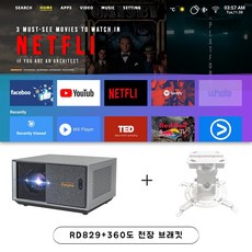 Everycom 가정용빔프로젝터 안드로이드 홈시네마 유튜브 4K동영상, Everycom RD829