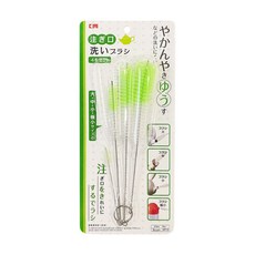 JoyBaby奶瓶刷四合一多功能清潔刷組 含奶瓶刷、奶嘴刷、吸管刷、壺嘴刷 輕鬆清潔無死角, 4件組-F, 1個