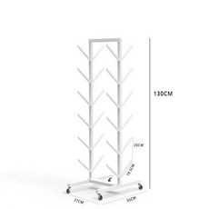 거치대 정리대 보관 요가 선반 랙 보관대 피트니스, 1, AJ. 화이트 6단 휠 포함 요가 매트 12개 수납 가