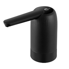 桶裝水電動抽水器，無線便捷，食品級矽膠水管，適用多種桶裝水, 076全黑(引流款)