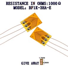 고정밀 하프 브리지 스트레인 게이지 BF1K-3HA-E 전단 응력 토크 벨트 에나멜 와이어 1000 옴 1 개/몫, 01 빠른  Mainland